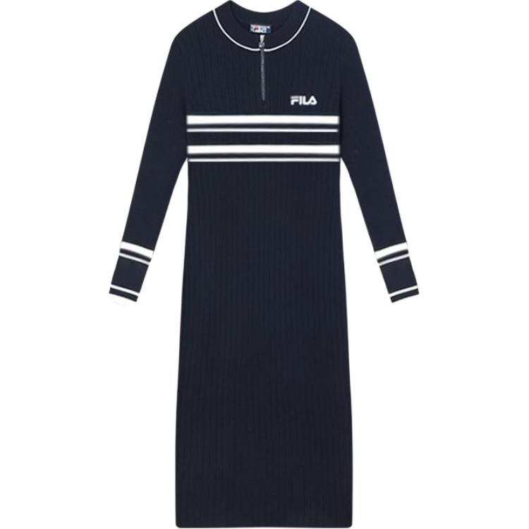 

New FILA HERITAGE Long Sleeved Dresses Women s Legend Blue F51W448301A-NV L