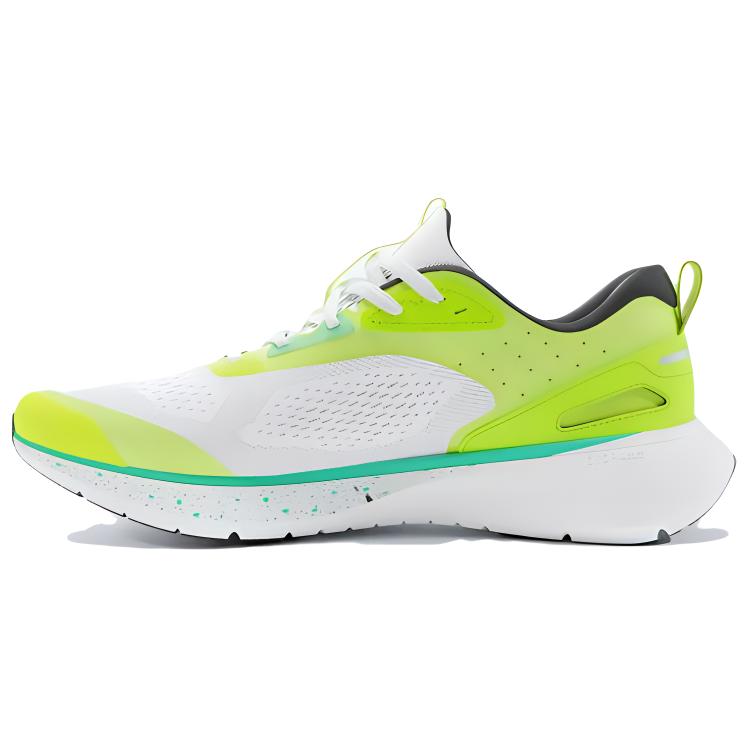 DECATHLON JF190.1 Comfortable Short Distance Shock-Absorbing Anti-Slip Abrasion Breathable Low-Top Running Shoes Men's White Green