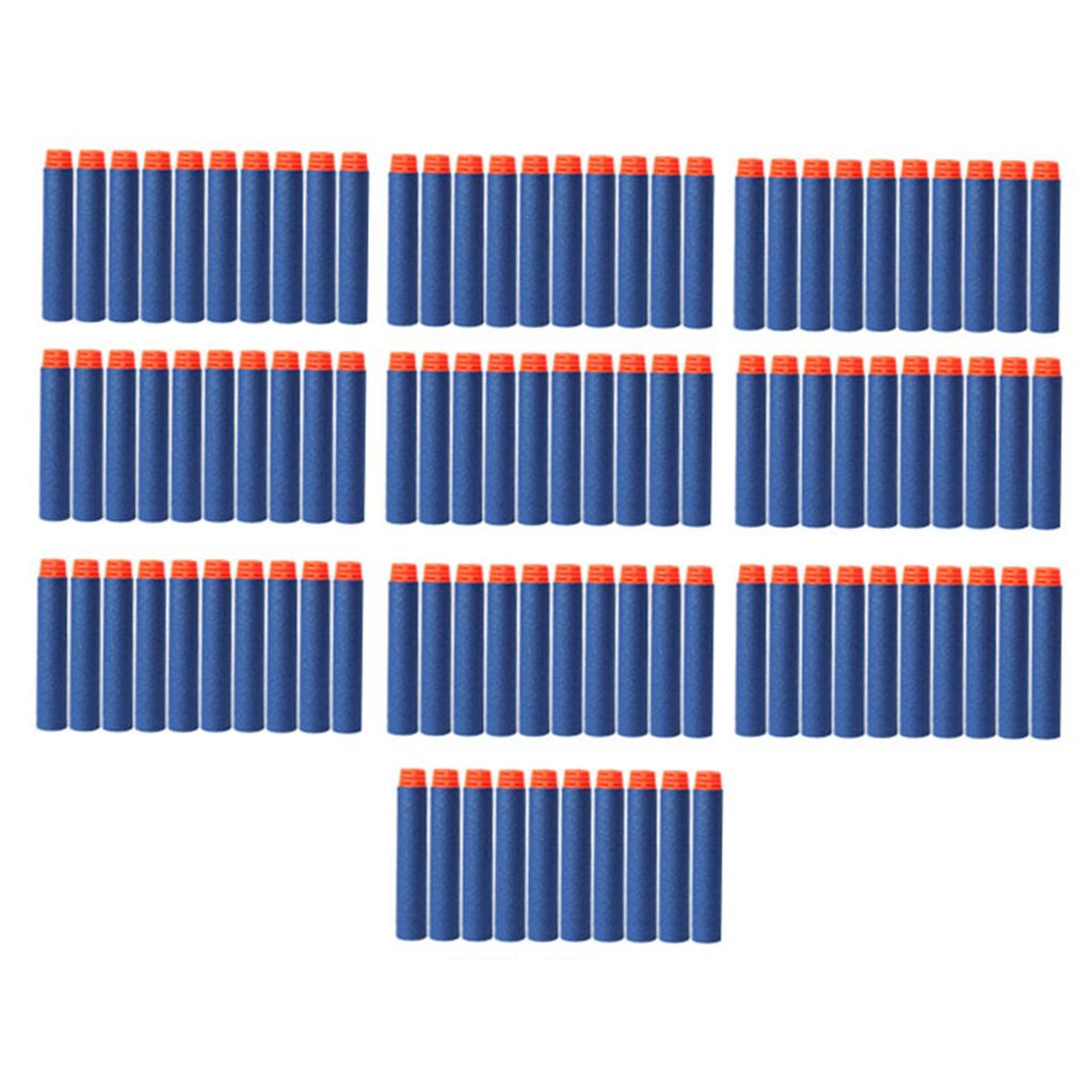 100Pcs Foam Refill Darts 7.2cm Portable Soft Foam Refill Dart for Toy Gun Children Kids Blue