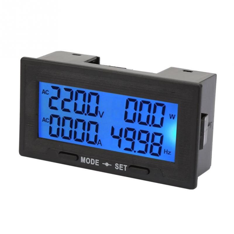 Esenlong YB5140DM-Z AC 0~100A 130~500V 6 in 1 Multi Function Digital Display Meter Black+Blue Esenlong YB5140DM-Z AC 0~100A 130~500V 6 in 1 Multi Function Digital Display Meter Black+Blue