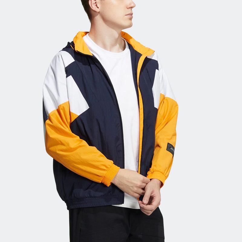 adidas Jackets Men's Multicolor Hooded Moderate Other HE7473