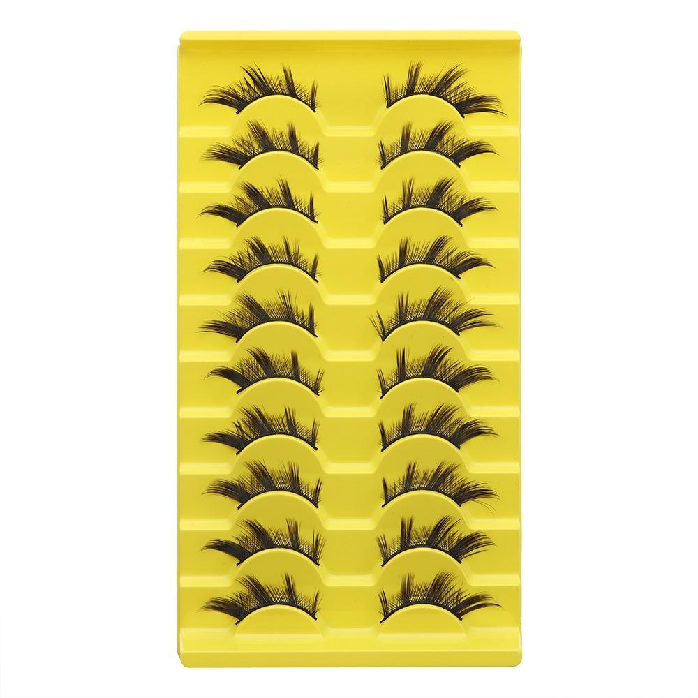Natural Fake Lashes Wispy False Eyelashes New Eyelashes  Makeup Eyelash Extension H-8