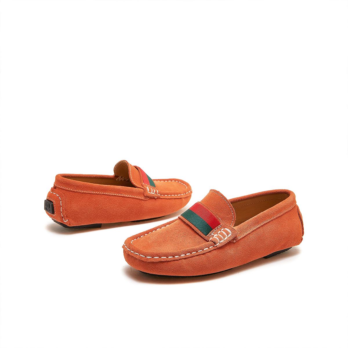 

Кожаные лоферы ручной работы для мальчика, повседневные низкие кроссовки без шнуровки, легкие удобные нескользящие туфли на плоской подошве для всех сезонов 39 синий