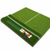 Two-Line Golf Practice Mat with Thickened Insertable Tee and Three-Grass Combination for Swing Training