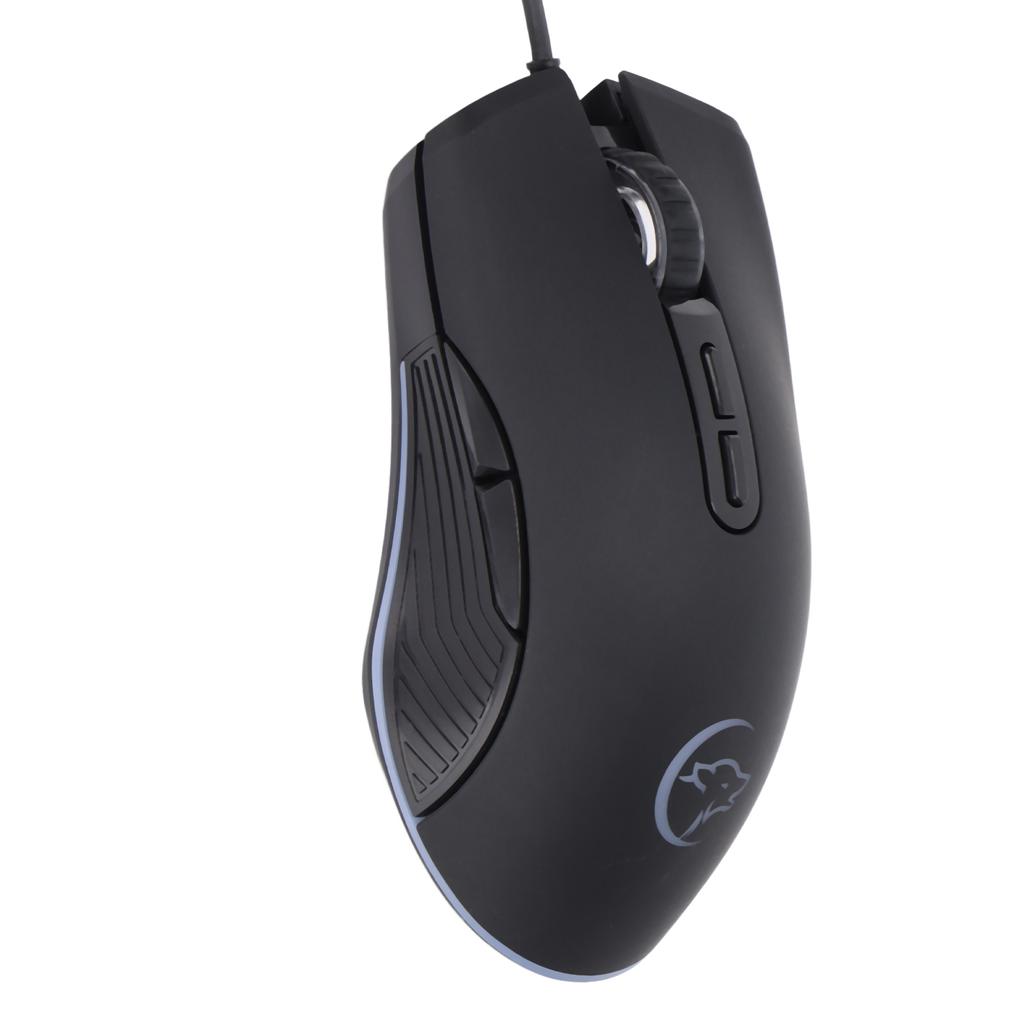 Wired Gaming Mouse 4 Colors 7 Buttons Illuminated Computer PC Wired Gaming MouseBlack