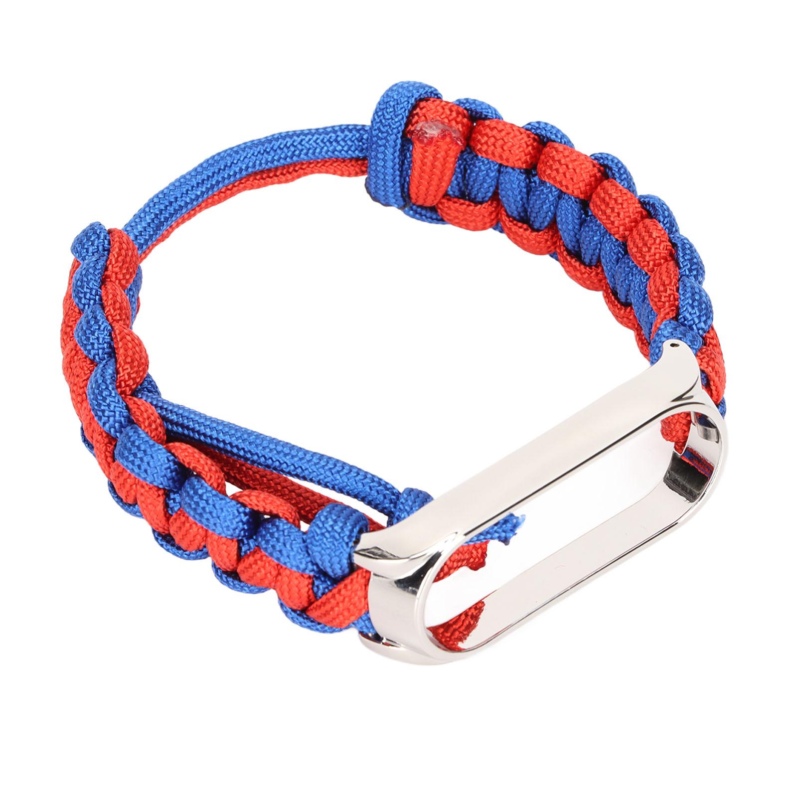 Паракордовый ремешок на запястье для часов Xiaomi Mi Band 6 5 NFC, регулируемый сменный браслет Type 2