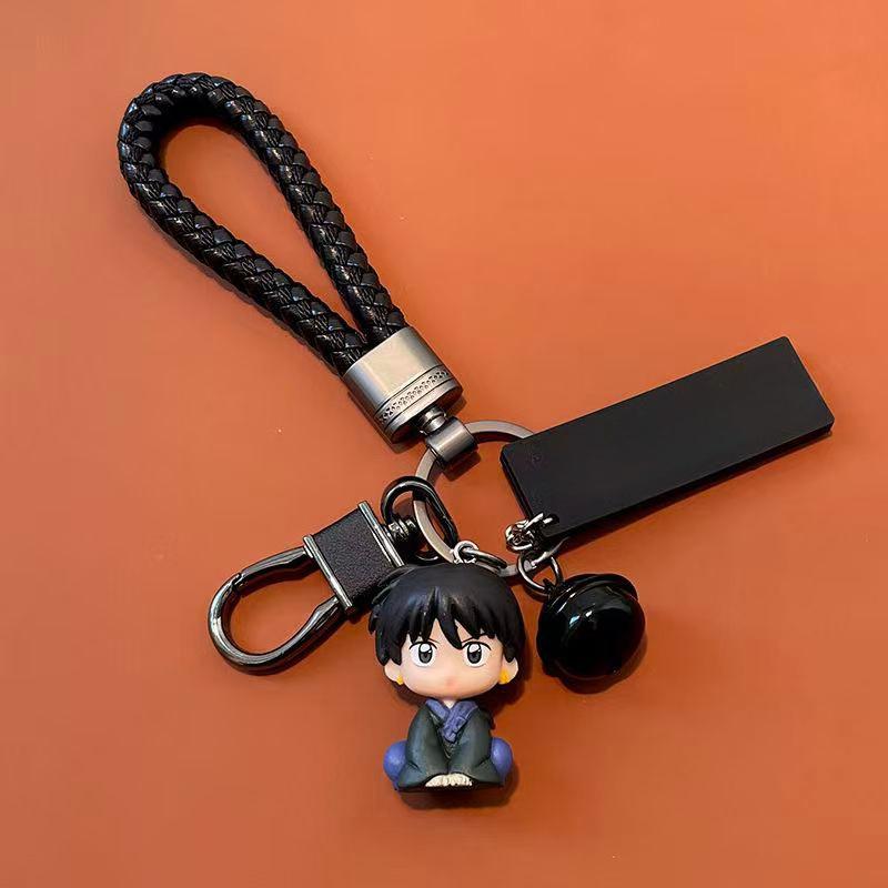 New Q Version Inuyasha Anime Keychain Cute Car Accessories Unisex Bag Charm