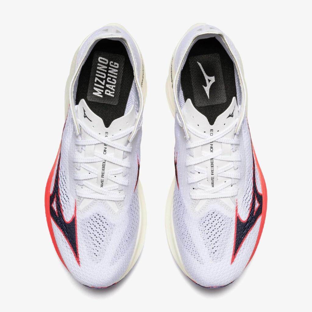 Running Shoes Wave Rebellion Pro 3 White x Navy x Pink cm 2E [Mizuno] 24.5