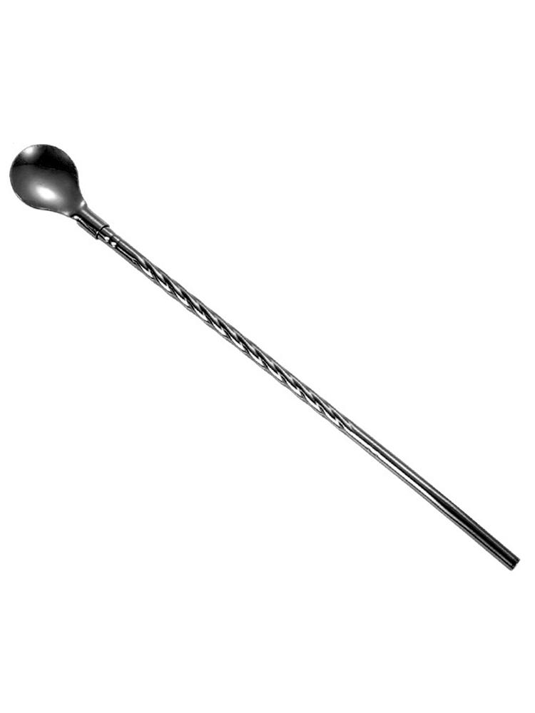 

5PCS Stainless Steel Straw, Stirring Tube, Spoon - All-In-One Dual-Purpose Dessert And Milk Tea Spoon