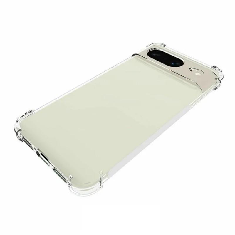 For Google Pixel 8 Clear TPU Case WANLONFENG TM Series 2.0mm Phone Back Cover