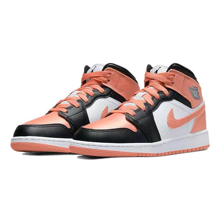 New Jordan 1 Mid White Light Madder Root GS DM9077-108