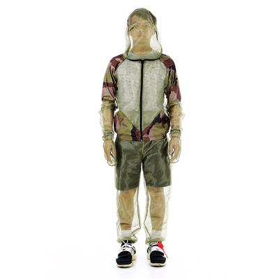 Lixada Outdoor-Mückenschutzanzug, Insektenjacke, Netz-Kapuzenanzüge, atmungsaktiv, für Angeln, Jagd, Camping, Jacke, Hose, Handschuhe