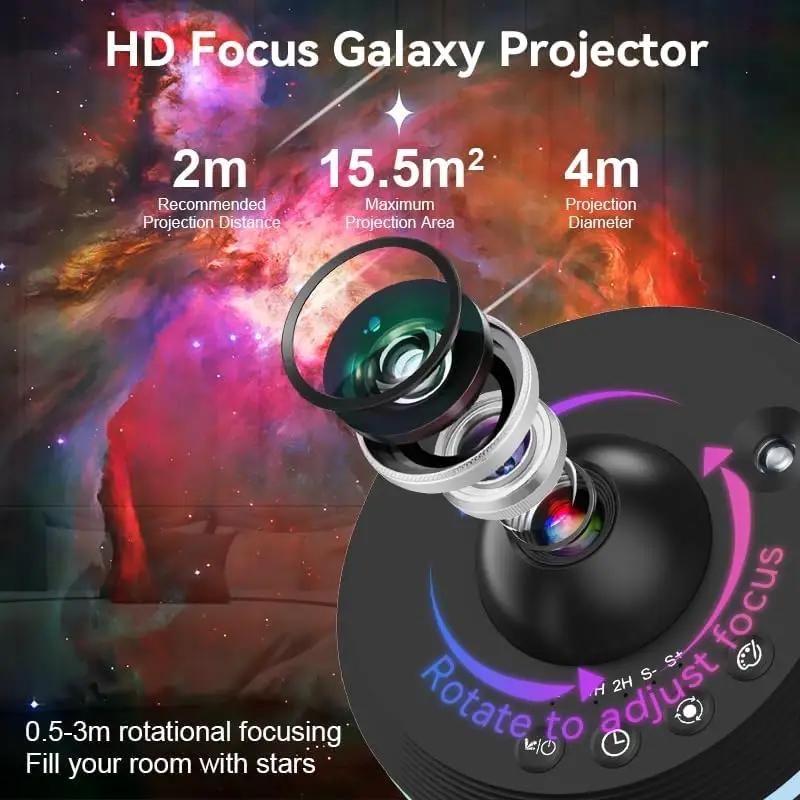 Galaxy Projector Planetarium Star Projector Solar System Projector for Kids Bedroom Ceiling Decor Starry Sky Night Light