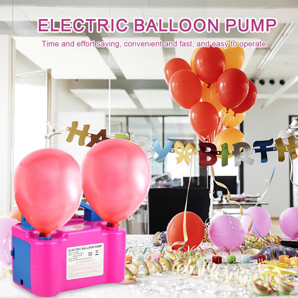600 W Dual Nozzle Balloon Blower Pump Electric Balloon Pump Save Time 110V-120V 220-240 V Dual Nozzle Electric Balloon Inflator