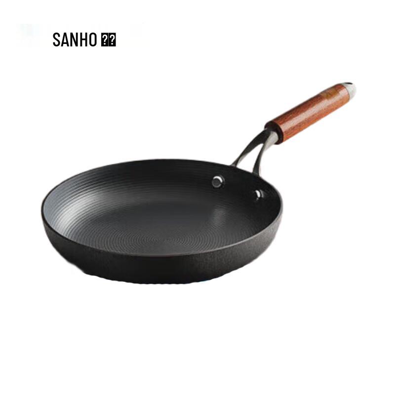 Sanhe 26cm Rust-Resistant Cast Iron Frying Pan