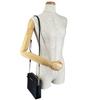 Michael Kors Safiano Shoulder Bag Leather Black Women PS-1808 Used
