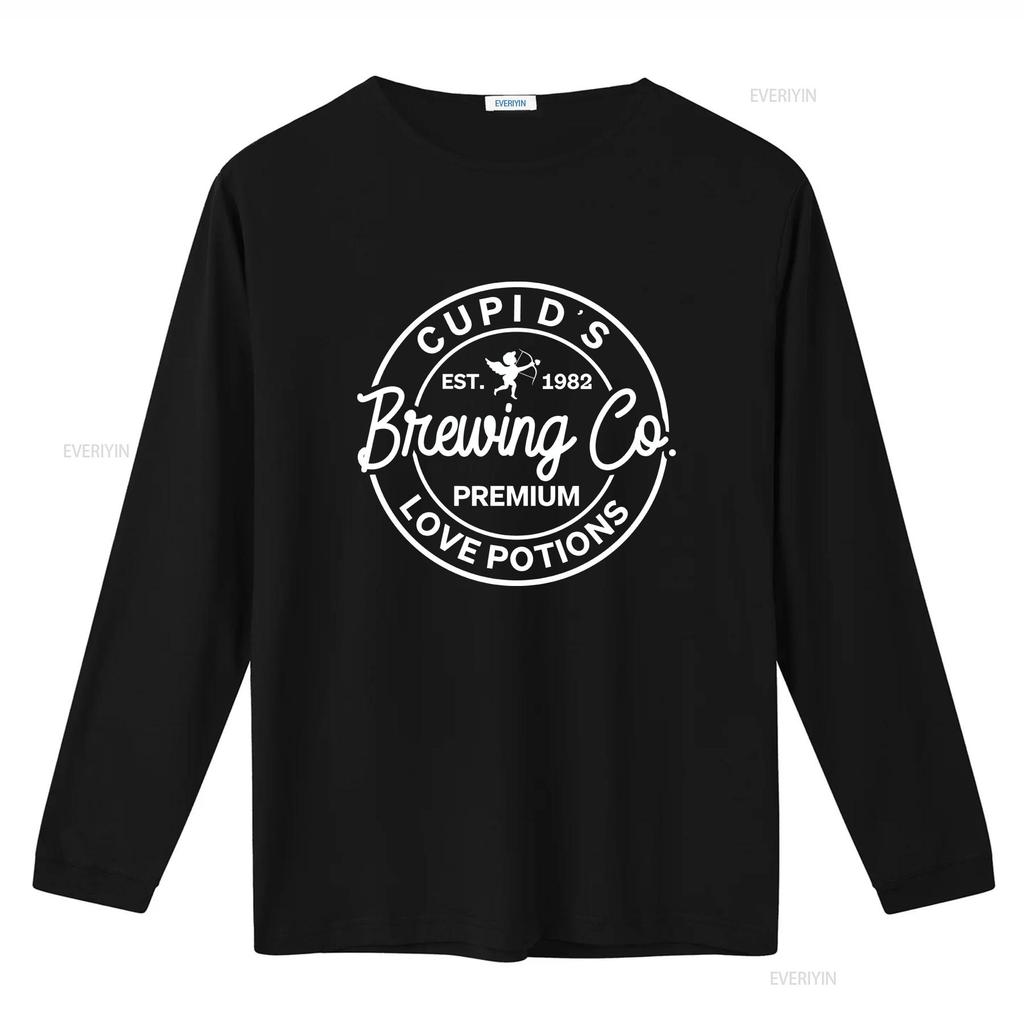 Cupid's Brewing Co Valentine's Day T Shirt Cupid for Women Valentine vintage Washed Versatile Slightly Casual Soft