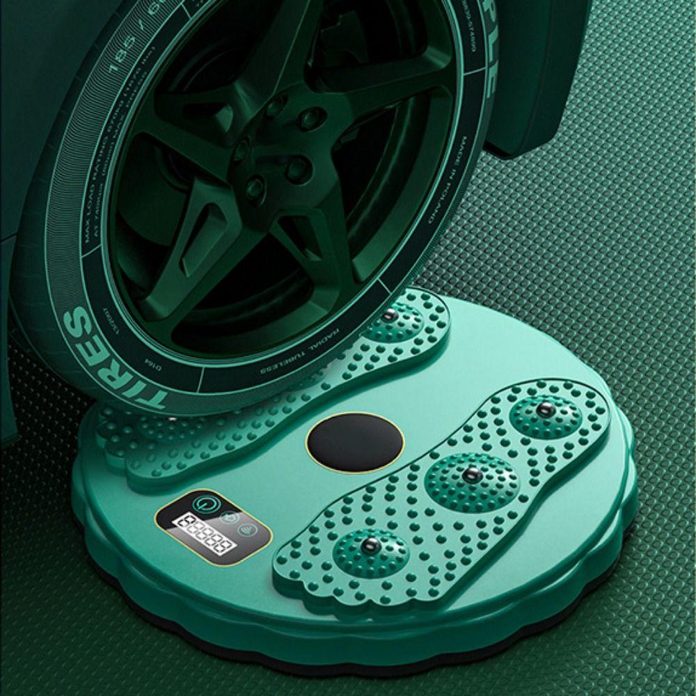 Electronic LCD Display Ab Twist Board Foot Massage Fitness Slim Machine Body Building