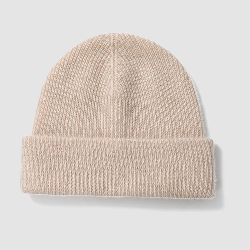 100% Cashmere Autumn Winter Warm Cycling Skull Cap Party Thick Travel and Shopping Beanie Hat for Women