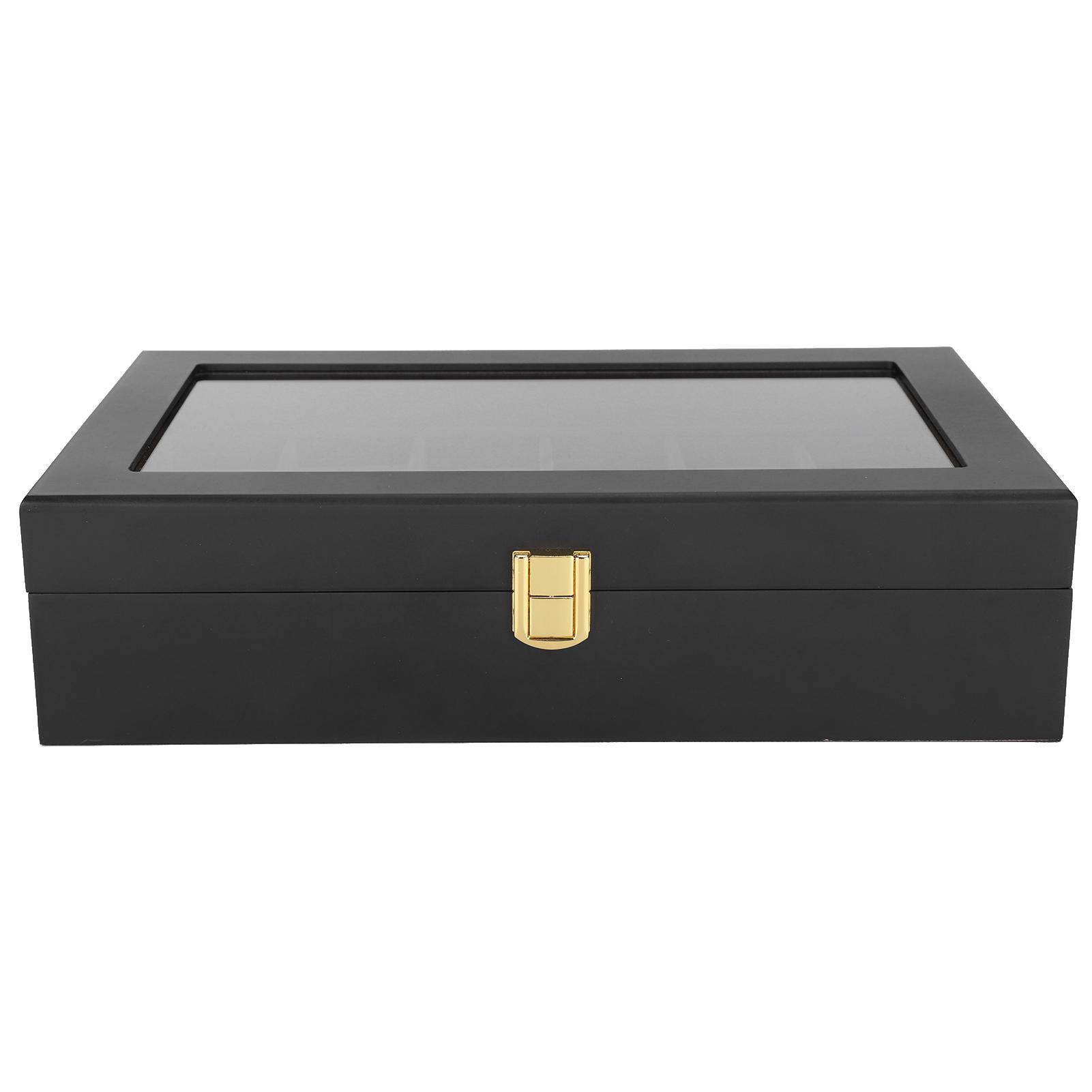 

Часовая шкатулка деревянная 12 слотов дисплей хранения коллекция футляр простой классический винтажный органайзер