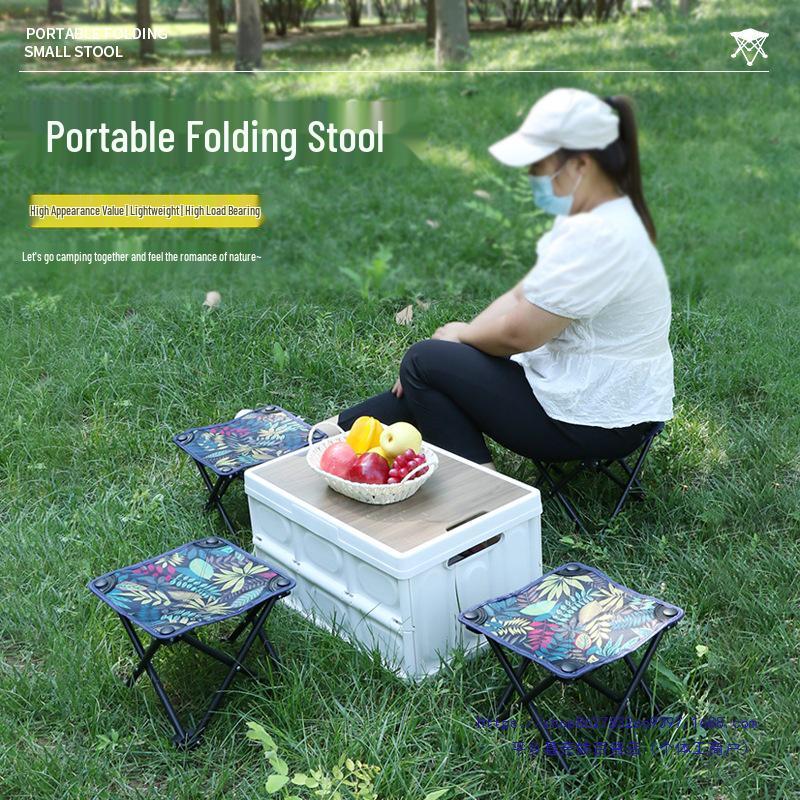 Portable Folding Stool for Outdoor Fishing, Camping, Art Sketching, and Beach Activities