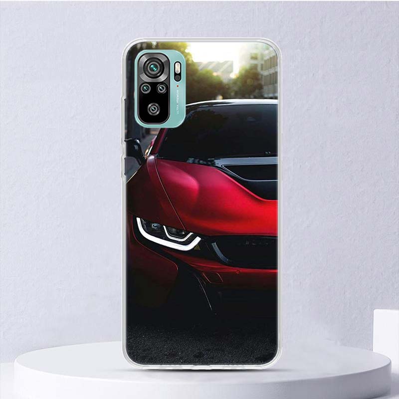 Blue Red Car M3 M4 Soft Case For Xiaomi Redmi 10 10A 10C 9 9A 9C 9T Phone Cover 8 8A 7 7A 6 6A S2 K20 K40 Pro 10X Funda Coque
