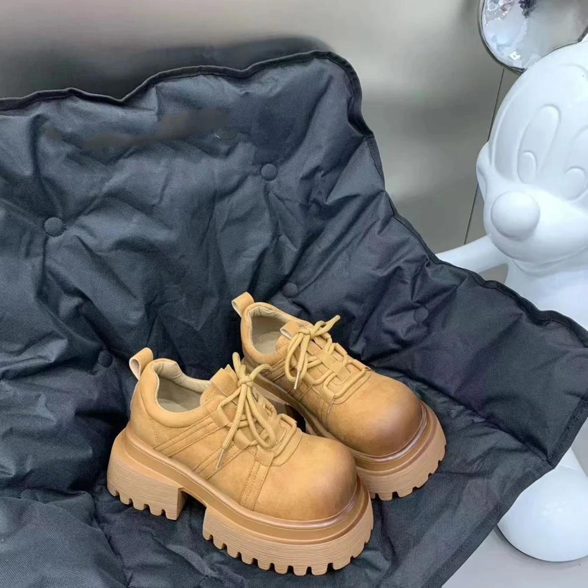 модные женские туфли-лодочки с круглым носком и средним каблуком для женщин — фото 8