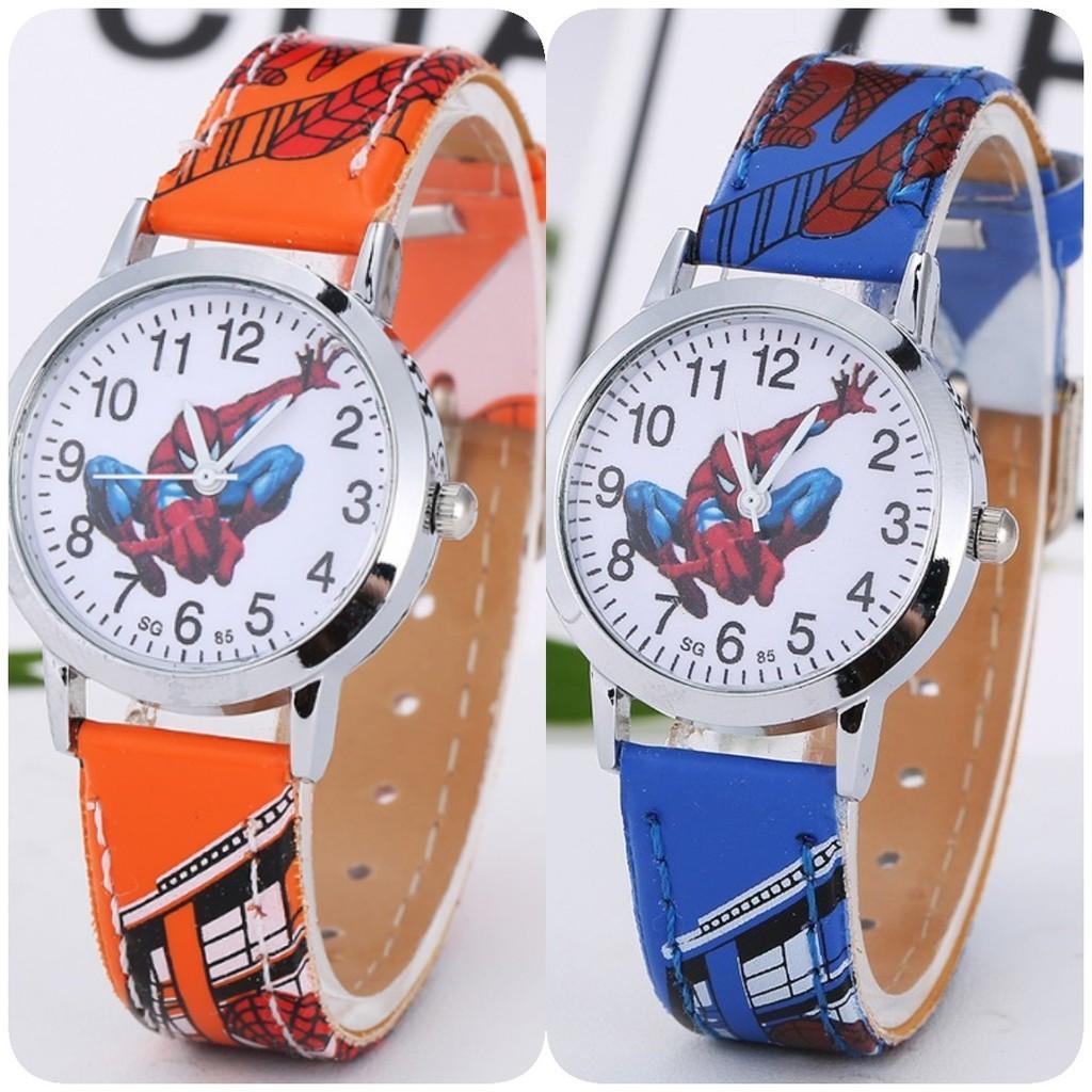 Watches Childrens Spiderman Pu Cartoon Modern Fans Gifts Versatile Fashion
