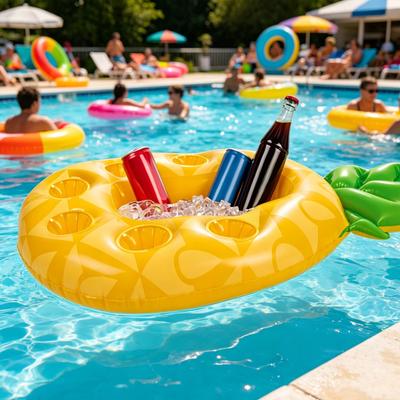 Portabevande Gonfiabile Avocado Ananas Albero di Cocco Galleggianti per Bevande in Piscina Feste in Spiaggia e in Piscina Portabicchieri Galleggiante
