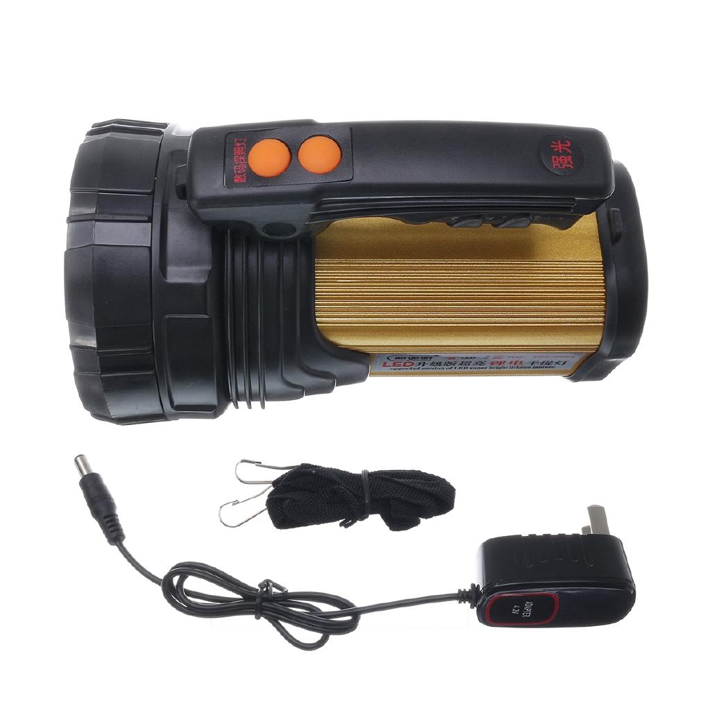 USB Handheld LED Searchlight High Power Super Bright Outdoor Portable Spotlight Lantern Rechargeable Flashlight 120W