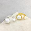 European Retro Pearl Gold Round Ring for Women