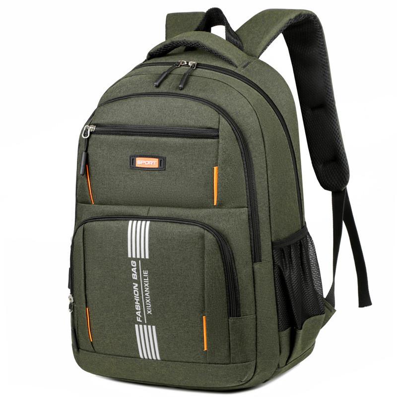 Large Capacity Unisex Oxford Backpack With Breathable Design Laptop Compartment