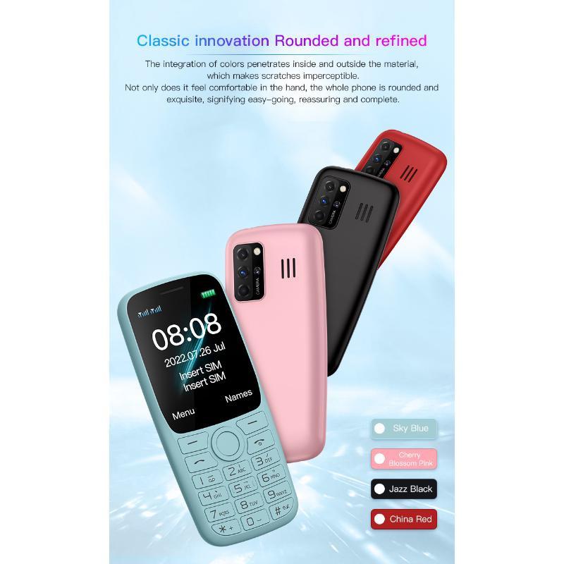 Soyes S10T 2G Mobile Phone 1.77 Inch 800mAh  Strong Light Flashlight HD Call FM Video Dual SIM Elderly Mobile Phone