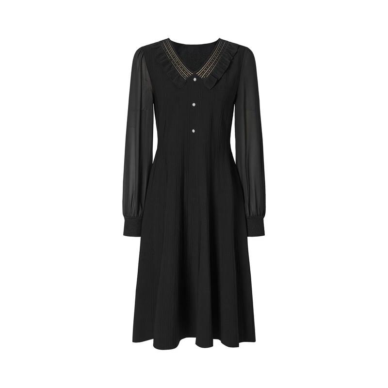 JUZUI Elegant Beaded Knitted Midi Dress