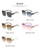 Womens Frameless Cut Edge UV Protection Sunglasses Driving Fashion Trendy Classic Sun Glasses for Women