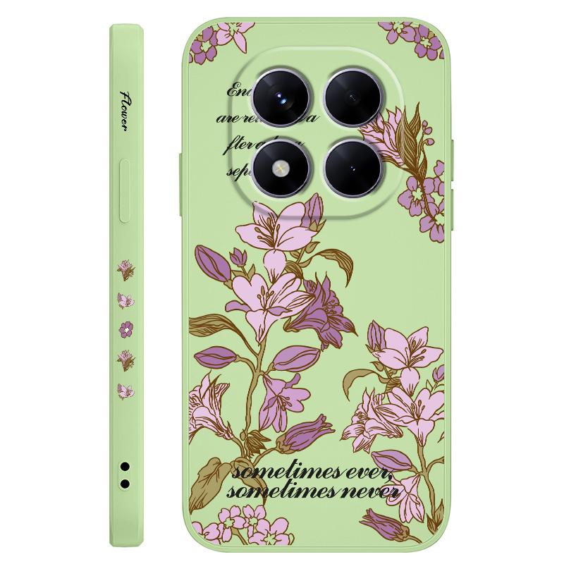 Flower Branch Phone Case For Xiaomi Poco F7 X7 X6 F6 M6 M5 M5S F5 X5 F4 X4 M4 F3 M3 X3 Pro 4G 5G GT Silicone Cover