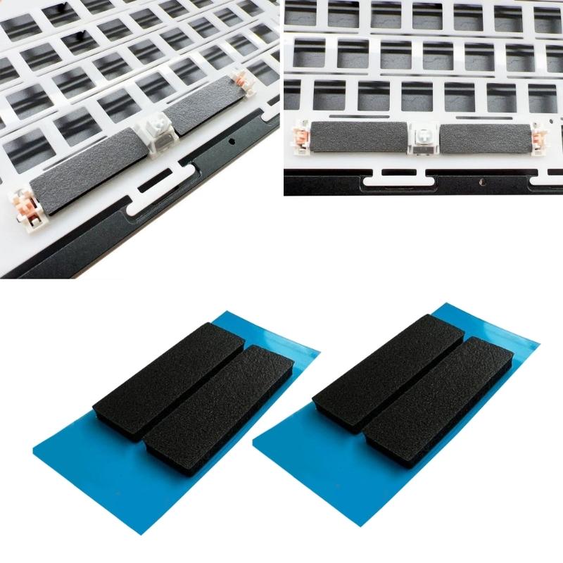 PORON Material Spacebars Dampener Silencers Pad for Mechanical Keyboards To Minimize Noise and Increase Longevitys