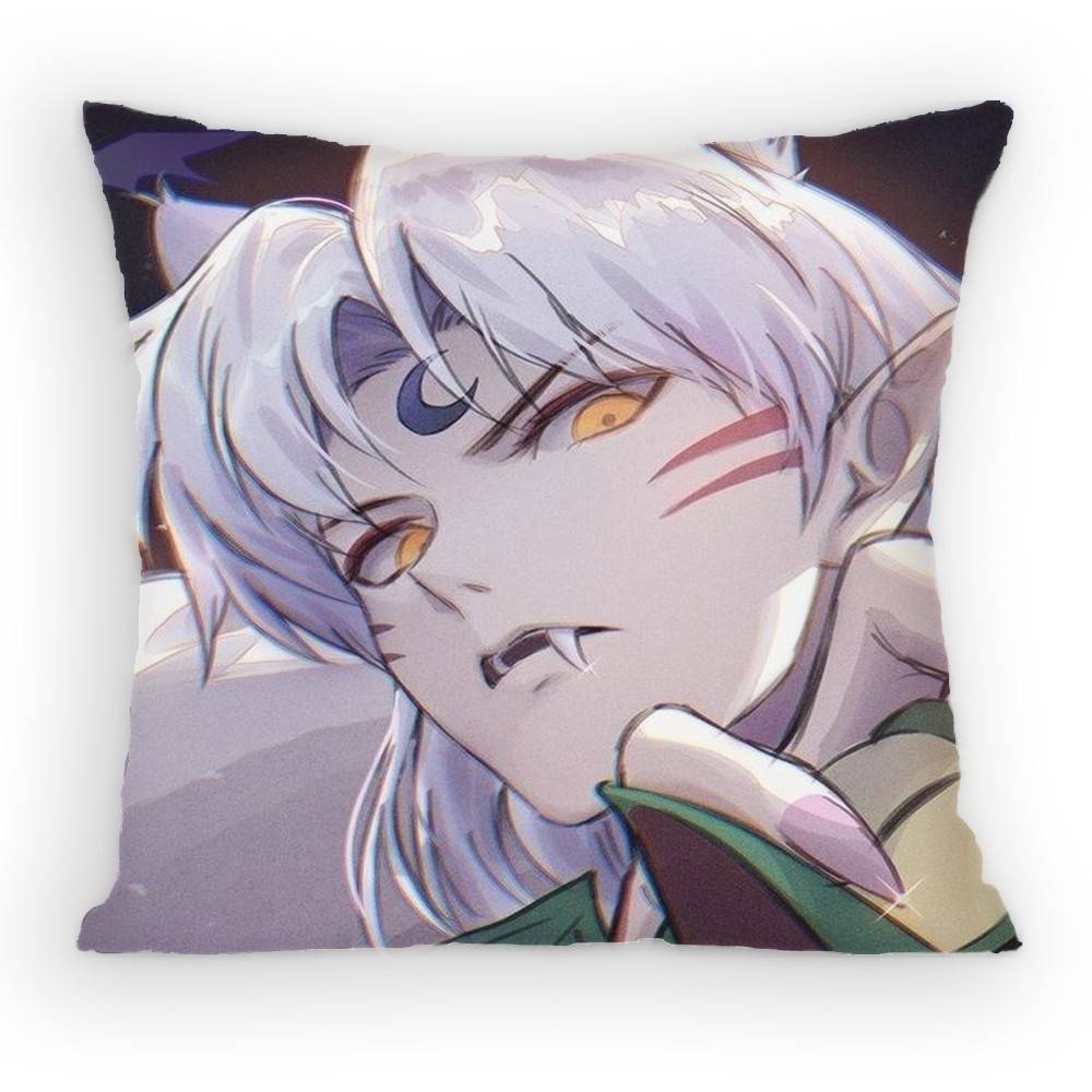 Anime Sesshoumaru Pillow Case Sofa Living Room Bedroom Headboard Backrest Cushion Square Cushion Nap Time