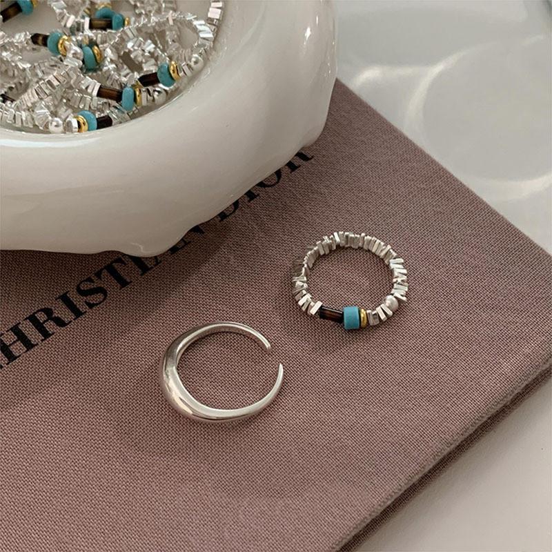Trendy Korean Style Geometric Copper Ring For Women Elegant Simple Design Unique Fashion Statement