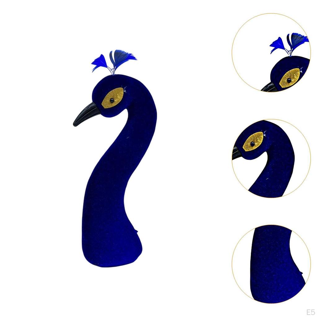 Dekorativer Pfauenkopf mit Blumendesign für besondere Anlässe