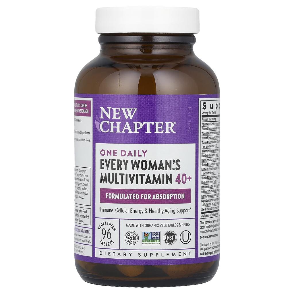 New Chapter, One Daily Multivitamin™ 40+ for All Women, 96 Veggie Tablets