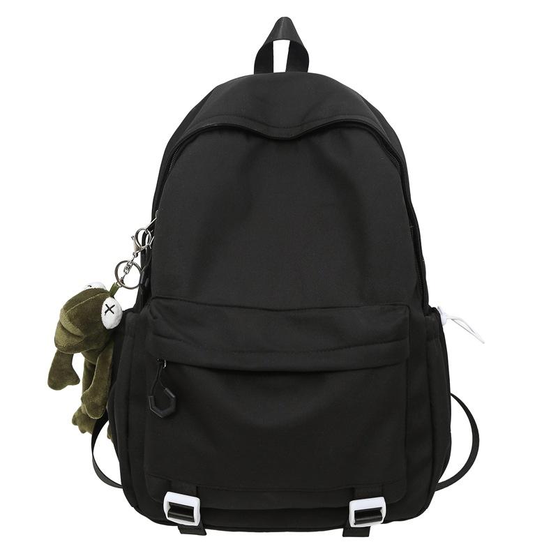 Школьный рюкзак для учащихся средних и старших классов, женский, большой емкости, однотонный мужской рюкзак Campus