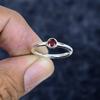 Mozambique Garnet Gemstone Handmade 925 Sterling Silver Jewelry Ring Size 6 MM-3461