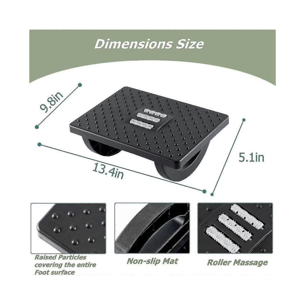 Footrest Swing Massaging Foot Rest Support Ergonomic Under Desk Footrest for Office Chair,Foot Stool Office&Airplane Travel-Back&Leg Pain Relief