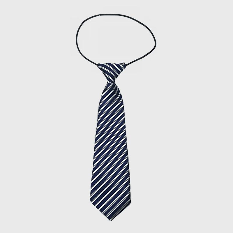 2024 Children'S Lazy Tie Black And White Color Children'S School Kindergarten Tie