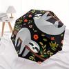 1pc Sloth Floral Automatic Open/close, All-Season Portable Folding Umbrella, Travel, Everyday, Formal Events071