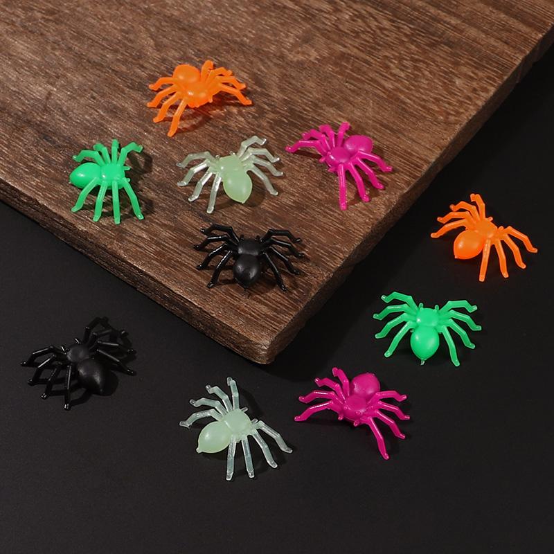 50-200Pcs Multicolor Mini Spiders For Halloween Party Spider Web Decoration Haunted House Home Table Horror Props Kid Tricky Toy