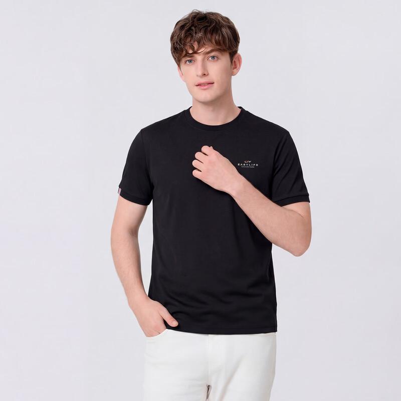 Jinlilai GY Men's High-End Short Sleeve Round Neck T-Shirt