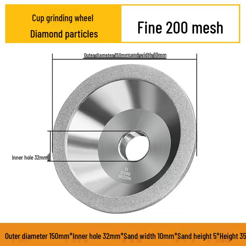 Alloy Diamond Grinding Wheel for U2 Grinder - Ideal for Tungsten Steel, Hard Alloy, Ceramic, and CBN.