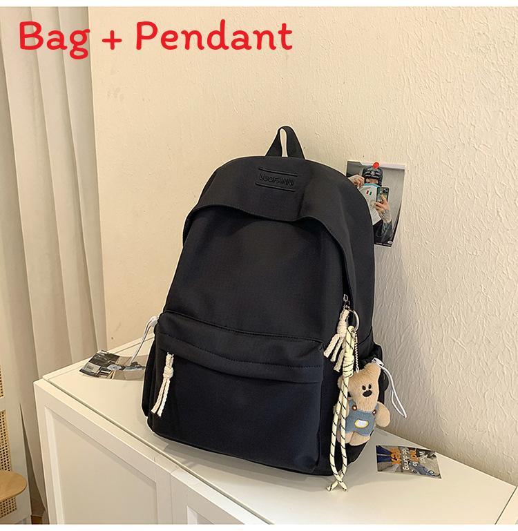 Minimalist Nylon Student Backpack With Design For School And Travel